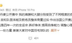 开云体育登录-中国队翻盘法国队，石宇奇扛起全队