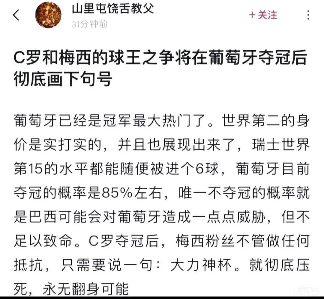 葡萄牙丢掉胜利，瑞士全队力挽狂澜的简单介绍
