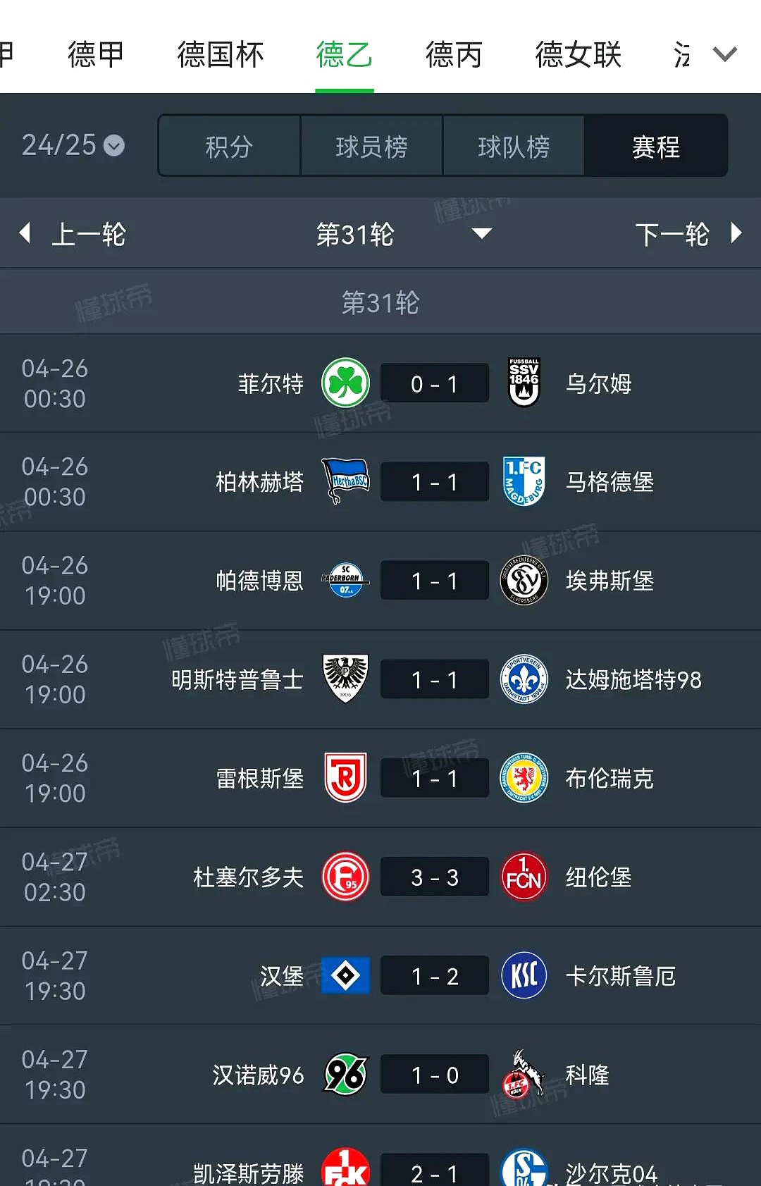 关于汉堡队逆袭成功，主场胜霍芬海姆得分的信息